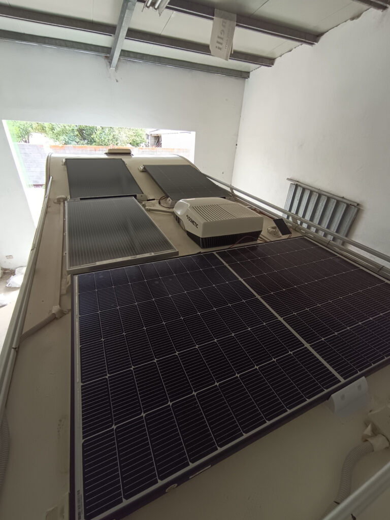 gas free: solar panels